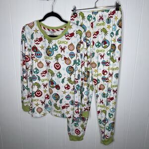 Dr Suess The Grinch Women’s Christmas Holiday Pajamas Size Large 12-14
